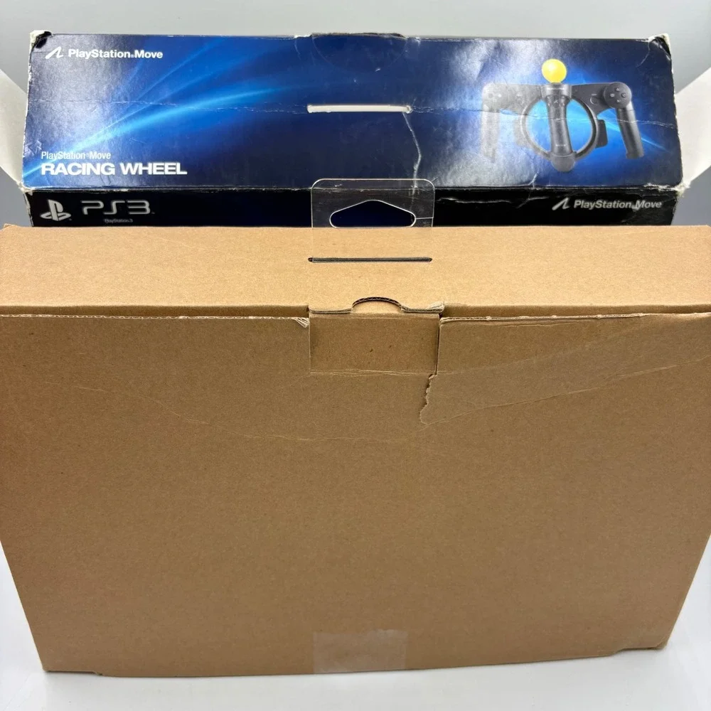 Sony PlayStation Move Racing Wheel PS3 Black CECHYA-ZWA1 Accessory OPEN BOX